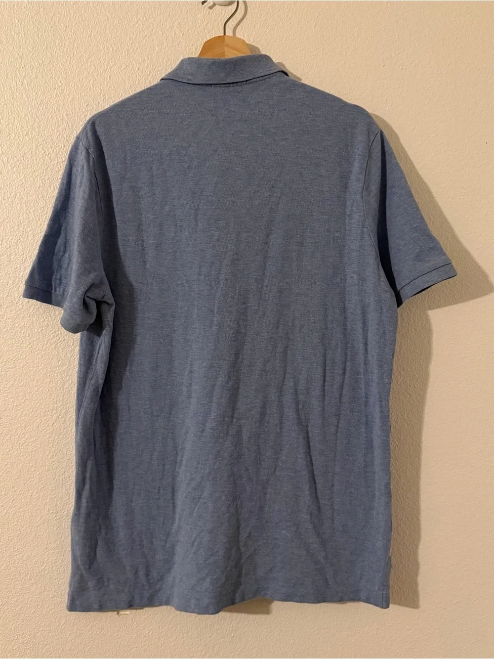 Ralph Lauren Men’s Heather Light Blue Polo Shirt Embroidered Pony Size Large